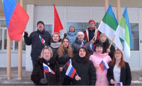 Жители Зеленца поддержали российскую армию и президента прочтением стихов