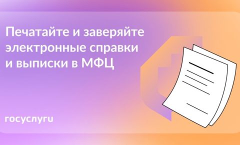 Документы из Госуслуг можно распечатать и заверить в МФЦ